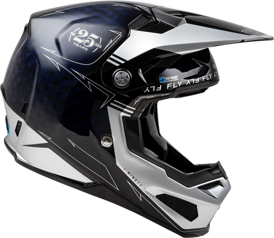 FORMULA S CARBON LEGACY HELMET BLUE CARBON/SILVER LG 73-4448L image 4