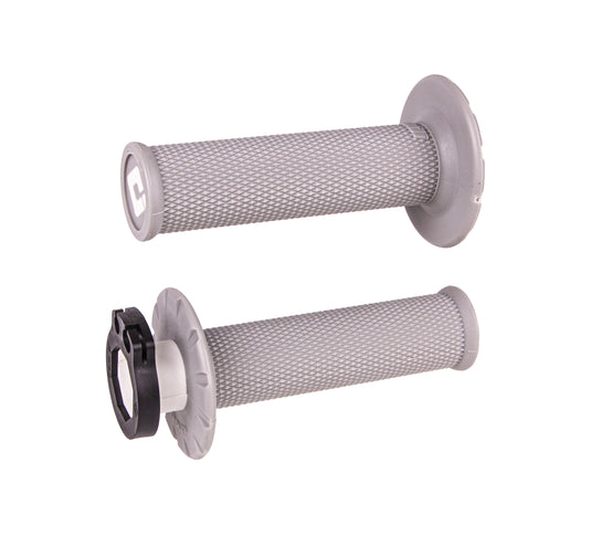 MX V2 LOCK-ON GRIPS NO WAFFLE GREY/SOFT COMPOUND H36NWG image 1