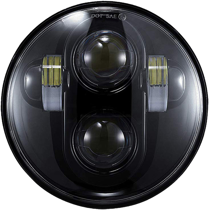 Load image into Gallery viewer, 5 3/4&quot; LED HEADLIGHT BLACK HIGH DEFINITION HD5MB image 1
