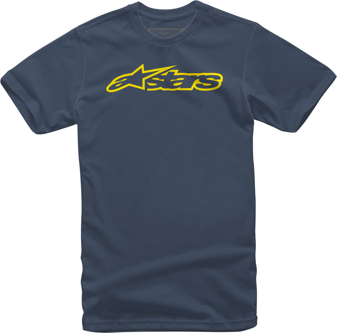 BLAZE TEE NAVY/YELLOW SM 1032-72032-7050-S image 1