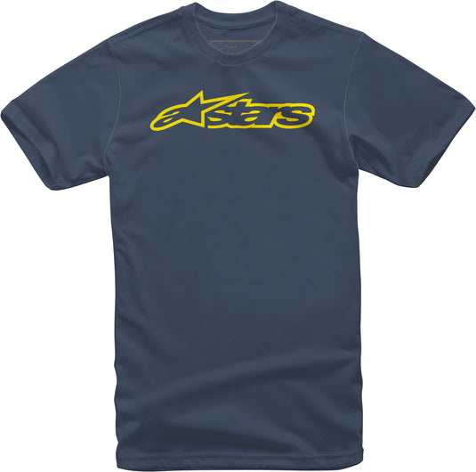 BLAZE TEE NAVY/YELLOW LG 1032-72032-7050-L image 1