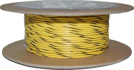 #18-GAUGE YELLOW/BLACK STRIPE 100' SPOOL OF PRIMARY WIRE NWR-40-100