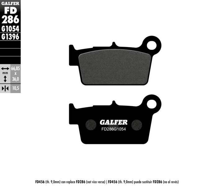 BRAKE PADS SEMI METALLIC FD286G1054 FD286G1054 image 1