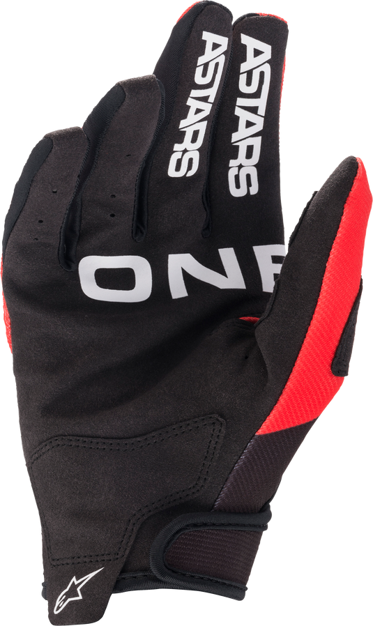 YOUTH RADAR GLOVES BRIGHT RED/BLACK MD 3541822-3031-M image 2