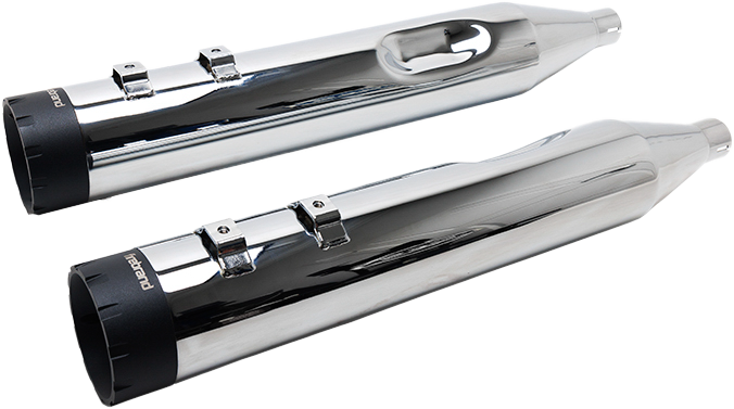 MONARCH MUFFLER CHROME TOURING `95-16 10-1057 image 1