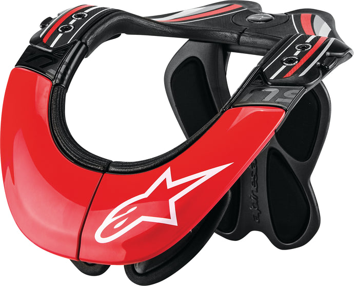 BNS TECH CARBON NECK SUPPORT ANTHRACITE/RED/WHITE LG-XL 6500014-1430-LXL image 1