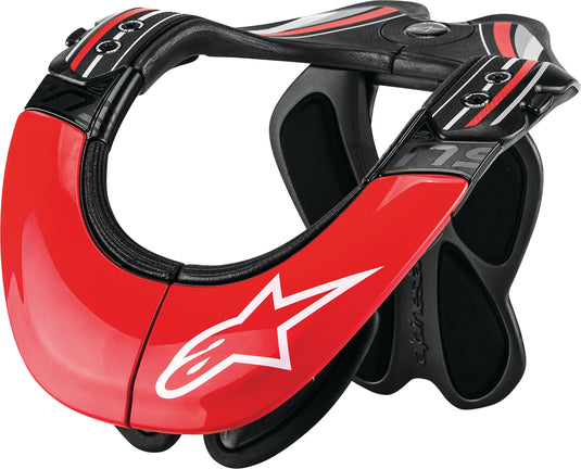 BNS TECH CARBON NECK SUPPORT ANTHRACITE/RED/WHITE XS-MD 6500014-1430-XSM image 1