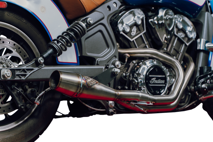 INDIAN SCOUT SHORTY CANNON BRUSHED SS 930-01363 image 1