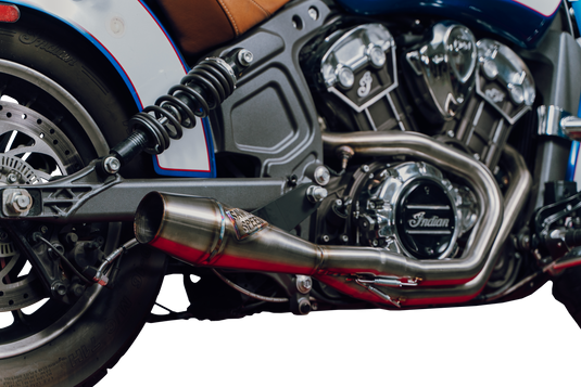 INDIAN SCOUT SHORTY CANNON BRUSHED SS 930-01363 image 1