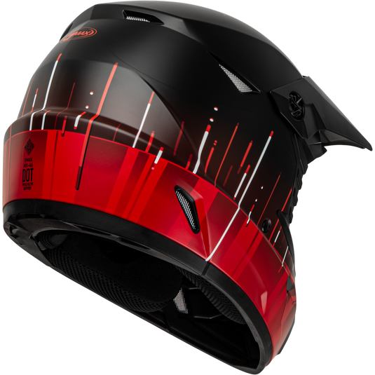 MX-46 FREQUENCY OFF-ROAD HELMET MATTE BLACK/RED XL D3463327 image 2