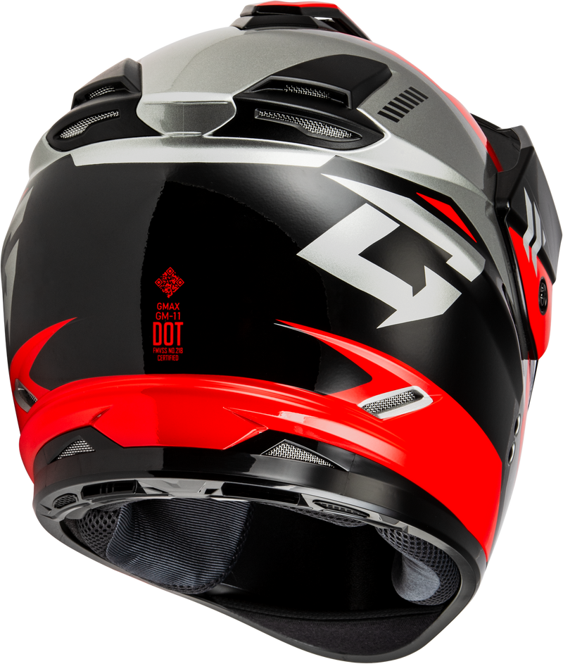 Load image into Gallery viewer, GM-11 RONIN HELMET BLACK/RED SM A1115154 image 4
