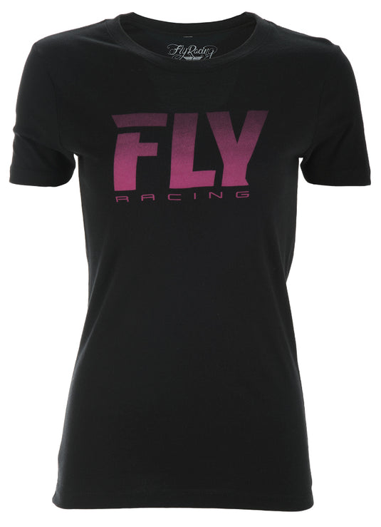 FLY LOGO FADE WOMEN'S TEE BLACK SM 356-0420S image 1