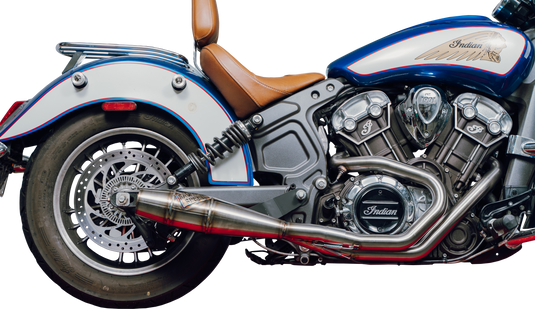 INDIAN SCOUT MID LENGTH CANNON BRUSHED SS 930-01367 image 2