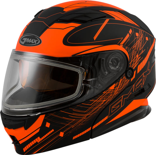 MD-01S MODULAR WIRED SNOW HELMET BLACK/NEON ORANGE XL G2011697D TC-26-ECE image 1