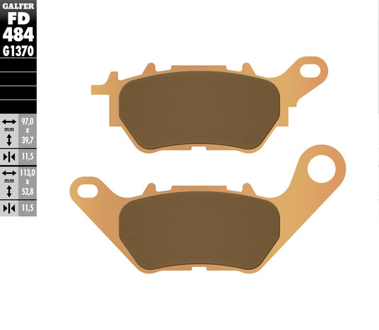 BRAKE PADS SINTERED FD484G1370 FD484G1370 image 1