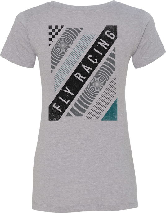 WOMEN'S FLY PULSE TEE GREY LG 356-0086L image 2