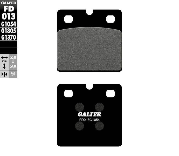 BRAKE PADS SEMI METALLIC FD013G1054 FD013G1054 image 1