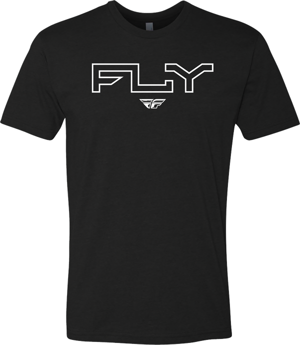 FLY EDGE TEE BLACK LG 354-0308L image 1