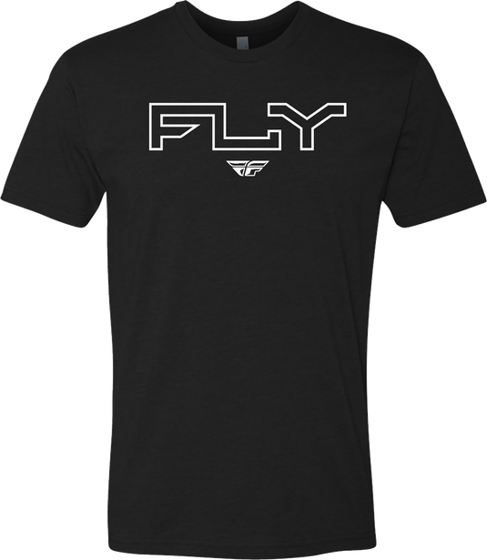 FLY EDGE TEE BLACK LG 354-0308L image 1