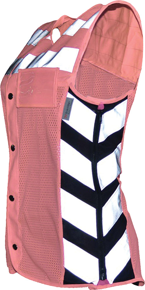MESHED UP SAFETY VEST HI-VIS PINK S MUWPS image 1