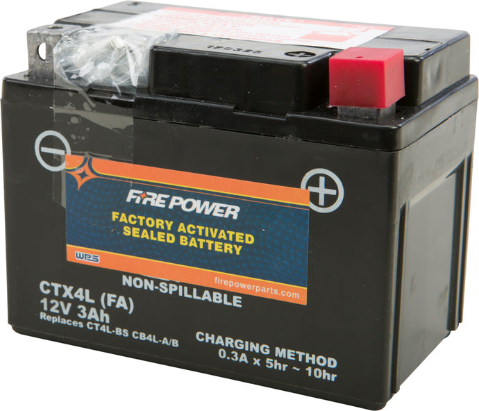 BATTERY CTX4L/CT4L SEALED FACTORY ACTIVATED CTX4L-BS(FA) image 1