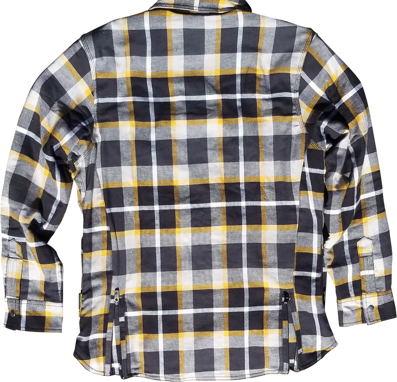 Load image into Gallery viewer, WOMEN&#39;S COVERT FLANNEL WHITE/YELLOW XS 52231-2 image 2
