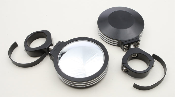 BILLET SIDE MIRRORS ROUND BLACK 2