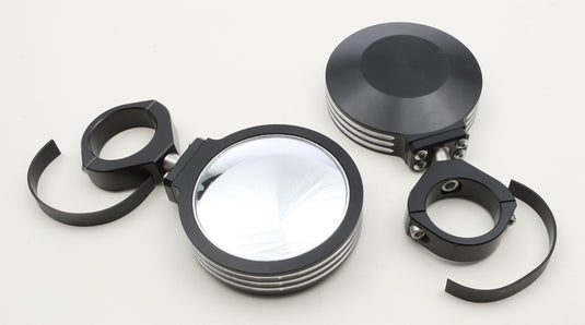 BILLET SIDE MIRRORS ROUND BLACK 2