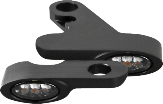 BLACK ELYPSE LED 2-1 TURN SIGNALS M8 ST K68500 image 1