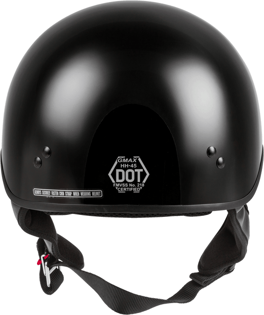HH-45 HALF HELMET NAKED BLACK SM H145024 image 4
