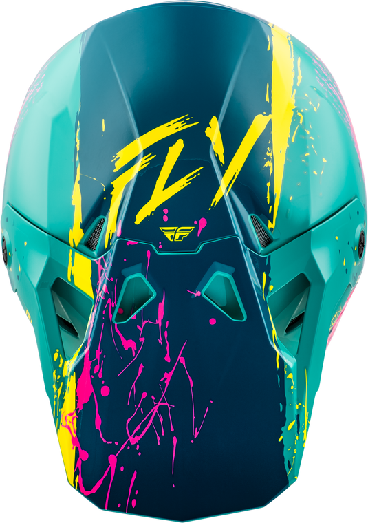 FORMULA CP MANIC HELMET BLUE/PINK/YELLOW XS 73-0055XS image 3