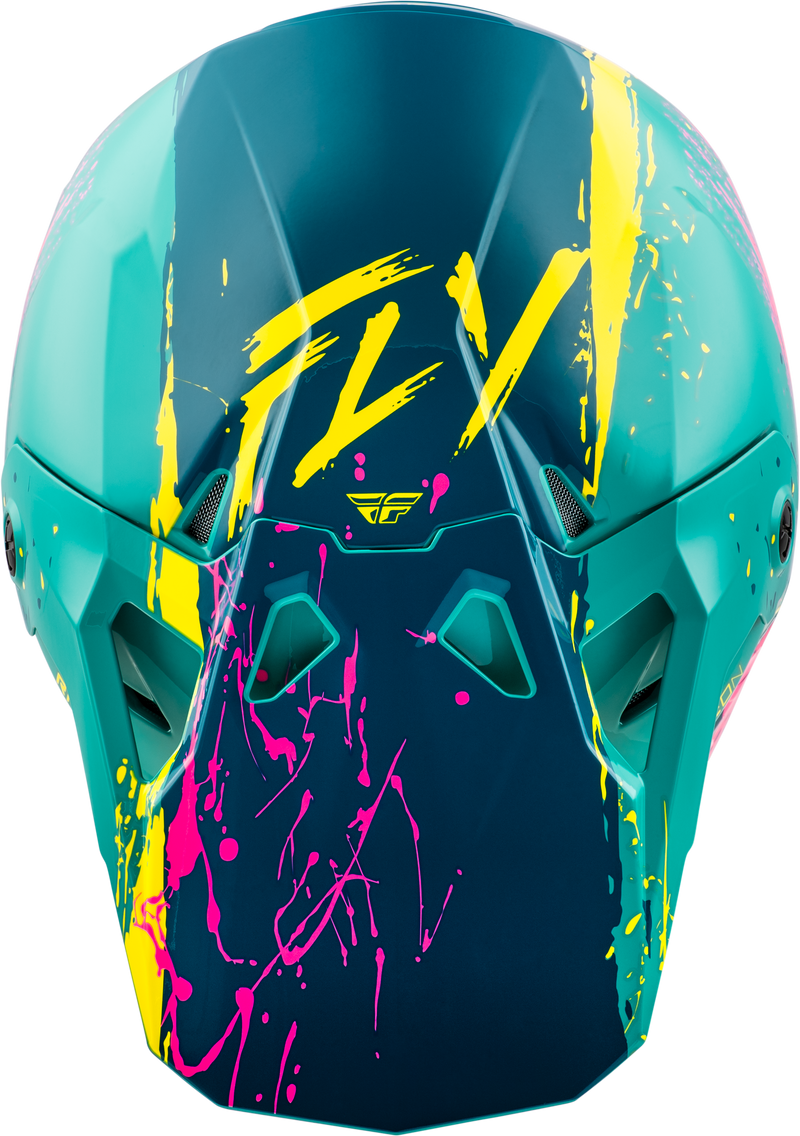 Load image into Gallery viewer, YOUTH FORMULA CP MANIC HELMET BLUE/PINK/YELLOW YL 73-0055YL image 3
