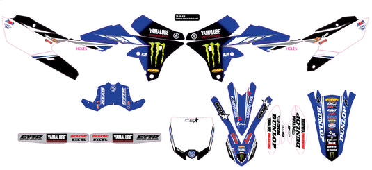 2018 STAR RACING YAMAHA YZF450 '14-17 COMPLETE GRAPHIC KIT 20-50-478 image 1