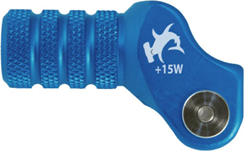 BILLET SHIFT LEVER OFFSET TIP BLUE +15MM 01-0000-08-20 image 1