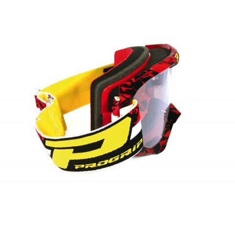 PROGRIP GOGGLES - 3450 FLUORESCENT RED/BLK