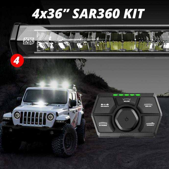 36 SAR360 LIGHT BAR EMERGENCY SAR LIGHT KIT XK-SAR360-2222 image 1