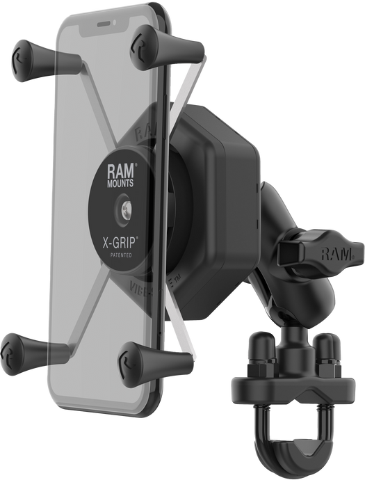 X-GRIP VIBE-SAFE L PHONE MOUNT WITH U-BOLT BASE SHORT RAM-B-149Z-A-UN10462 image 1