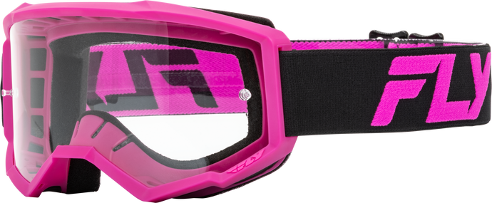 FOCUS GOGGLE BLACK/PINK W/ CLEAR LENS 37-51151 image 1
