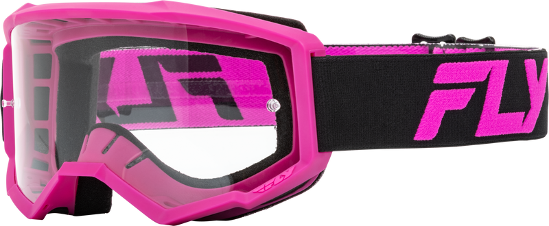 Load image into Gallery viewer, FOCUS GOGGLE BLACK/PINK W/ CLEAR LENS 37-51151 image 1
