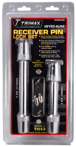 TRIMAX RAPID HITCH KEYED -ALIKE ADJUSTABLE RECIEVER LOCK SET