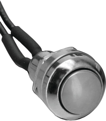 MINI PUSH BUTTON SWITCH CHROME 370314 image 1