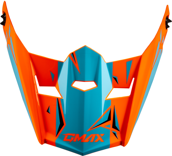 YOUTH MX-46Y UNSTABLE VISOR HI VIS ORANGE/BLUE YS-YL G0465212 image 1