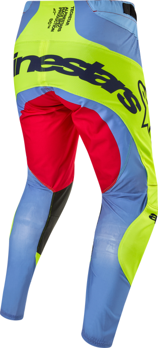 TECHSTAR OCURI PANTS LT BLU/YLW FLUO/RD BERRY SZ 34 3727024-7064-34 image 1