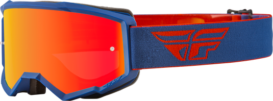 YOUTH ZONE GOGGLE RED/NAVY W/ RED MIRROR/AMBER LENS 37-51718 image 1