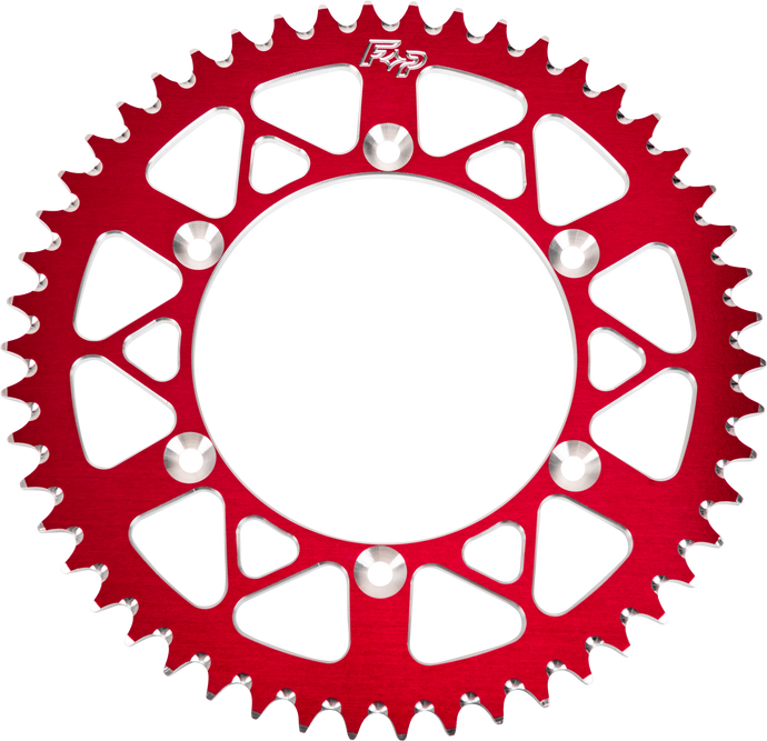 REAR SPROCKET ALUMINUM 55T-420 RED HON 201-55 RED image 1