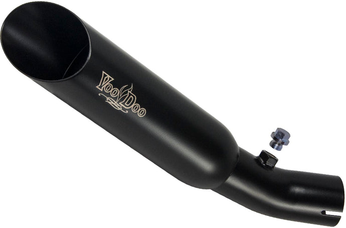 SINGLE SHORTY SLIP-ON EXHAUST BLACK VECBR6F4IK1B image 1