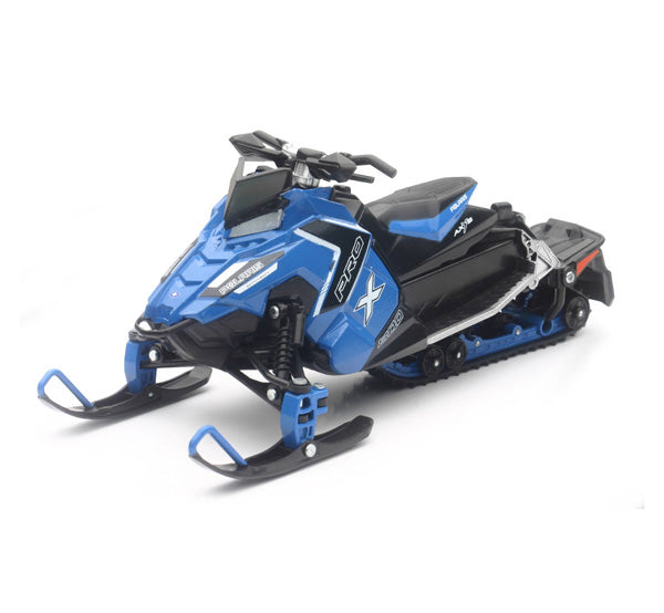 NEWRAY 1/16 POLARIS SWITCHBACKPRO-X 800 SNOWMOBILE (BLUE)