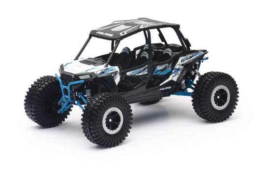 1/18 POLARIS RZR XP 4 TURBO ROCK CRAWLER (WHITE LIGHTNING)