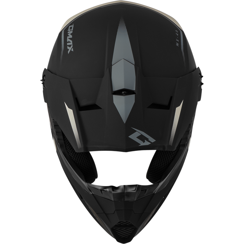 Load image into Gallery viewer, MX-46 COMPOUND HELMET MATTE BLACK/GREY/WHITE YL D3464422 image 3
