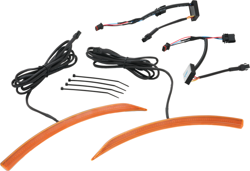 Load image into Gallery viewer, SLAYER FRONT FENDER LED LIGHT AMBER LENS CAN 41-187A image 1
